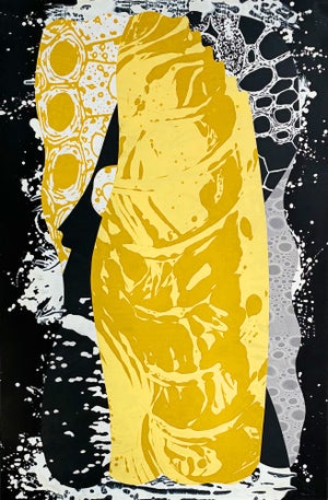 "Golden Rod" by Michael DesRosiers Mixed-Media on MDF 2023