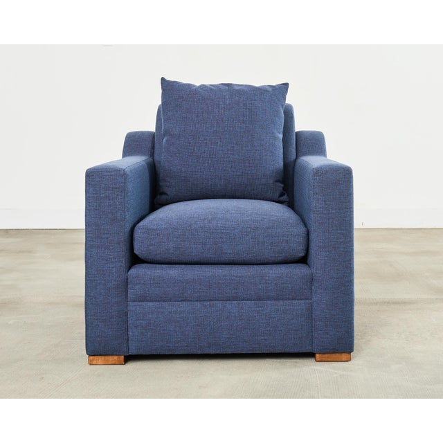 Modern Ralph Lauren Italian Upholstered Raymond Club Chair For Sale - Image 3 of 18