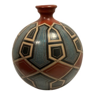 Enmanuel Maldonado Art Pottery Vase For Sale