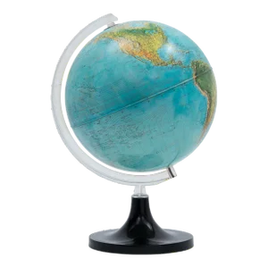 Desk Top Lighted Globe Rand McNally Rico Florence Italy 1982