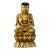 Late 19th Century Qing Dynasty Gilt Wood Carved Buddha For Sale