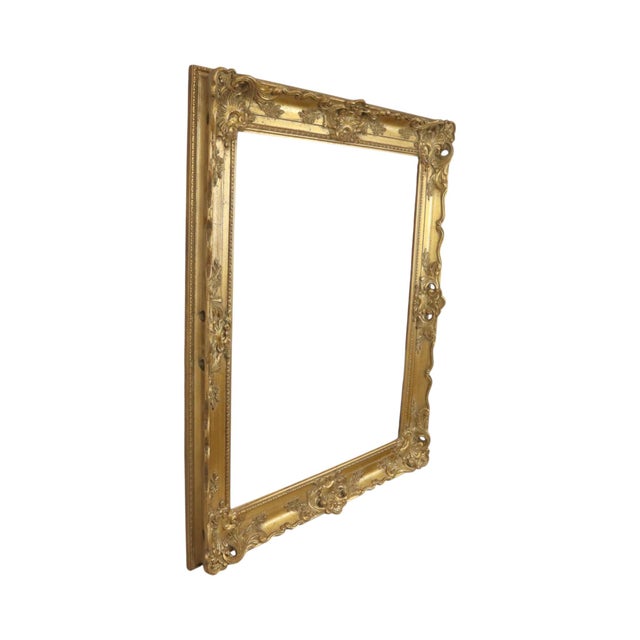 Baroque Large Baroque Classic Wooden Gold Frame For Sale - Image 3 of 16