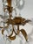Gold Vintage Mid Century 19" Italian Gilded Tole and Crystals Candle Sconces - A Pair For Sale - Image 8 of 18
