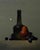 Red Anjou & Green Glass by Blair Atherholt | Oil on panel Still life of a bottle, pear, and grapes For Sale - Image 4 of 5