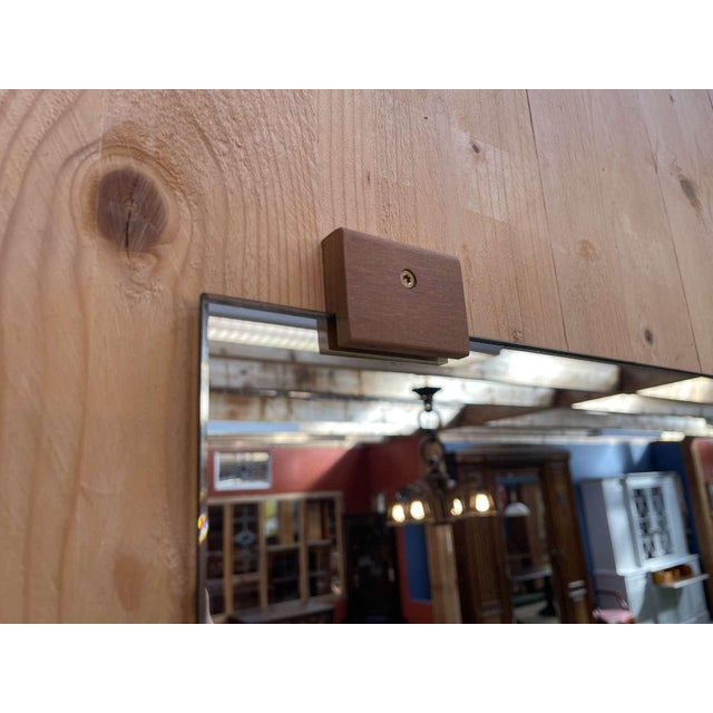 Long Modern Wooden Mirror For Sale - Image 4 of 6