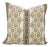 Fabdivine Paan Patti Border Decorative Pillow Cover 14x20 Inch Linen Blend Block Print Cushion For Sale