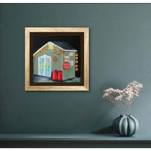 Nocturnal Fish Shack — Fort Bragg Oil Painting For Sale - Image 4 of 6
