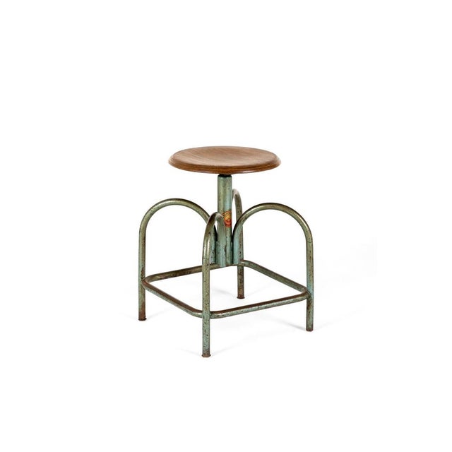 1920s Architects Stool by Heliolithe For Sale - Image 5 of 11