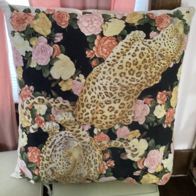 2000 - 2009 Vintage Salvatore Ferragamo Huge Pillow For Sale - Image 5 of 5