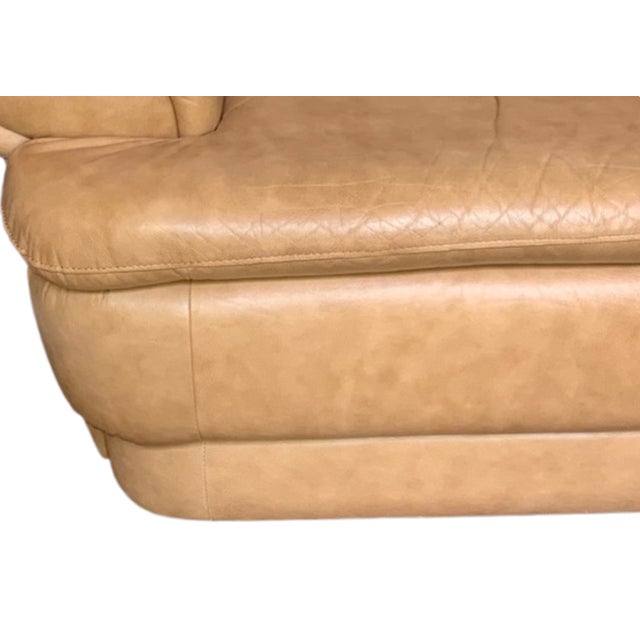 Chateau d'Ax Italian Leather 3 Seater Sofa Y2k For Sale - Image 14 of 17
