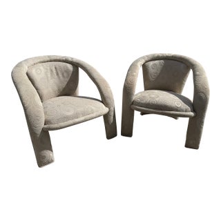 Directional Mid Century Post Modern Armchair Lounge Chairs For Sale