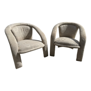 Directional Mid Century Post Modern Armchair Lounge Chairs