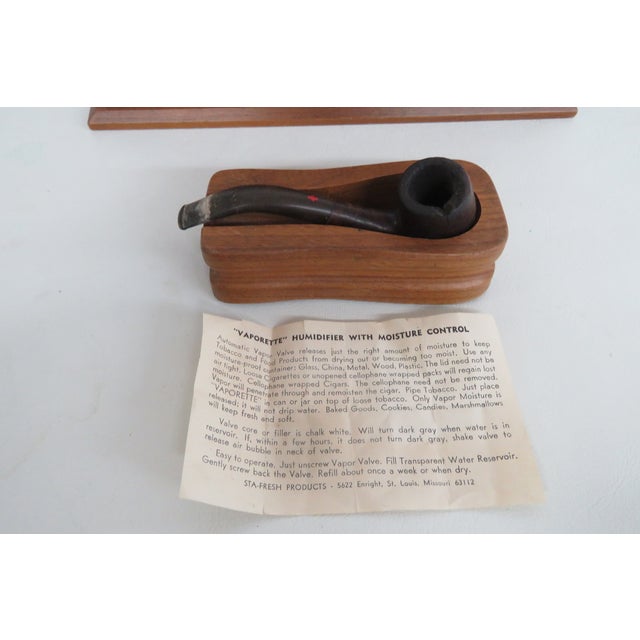 Alfred Dunhill of London Wood Humidor Pipe Stand 9pc Total Set With Pipes 4988b For Sale - Image 11 of 18