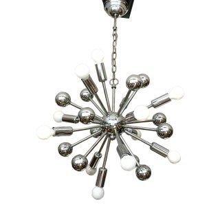 Large Sputnik Space Age Chandelier attributed to Goffredo Reggiani, Italy, 1970s For Sale