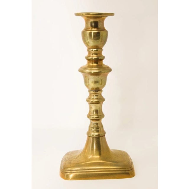 19th Century Victorian Brass Candlestick For Sale In Palm Springs - Image 6 of 7