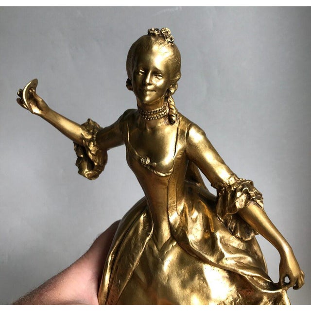 Metal Antonin Mercié, Louis XV Dancer, Gilt Bronze, 19th Century For Sale - Image 7 of 7
