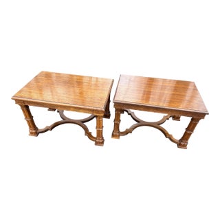 1970s Pair Drexel Side Tables For Sale