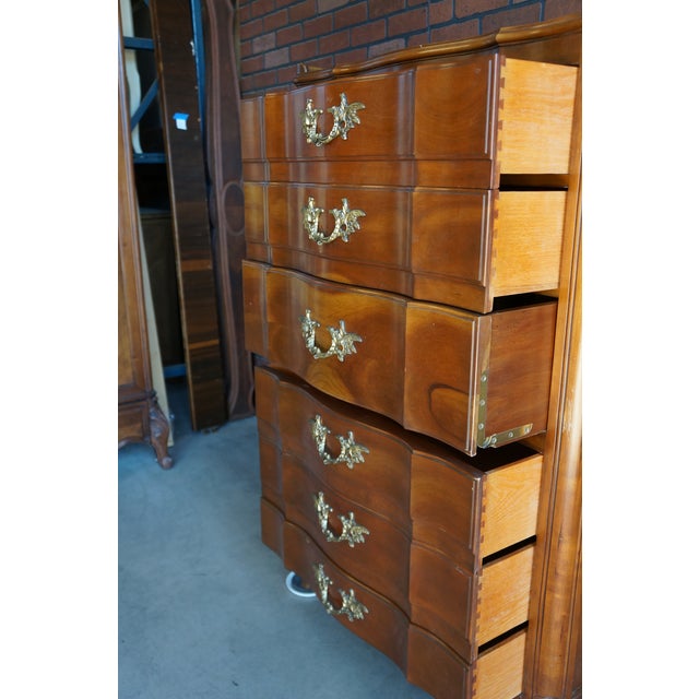 Wood Highboy Dresser ~ Secretary Desk For Sale - Image 7 of 12