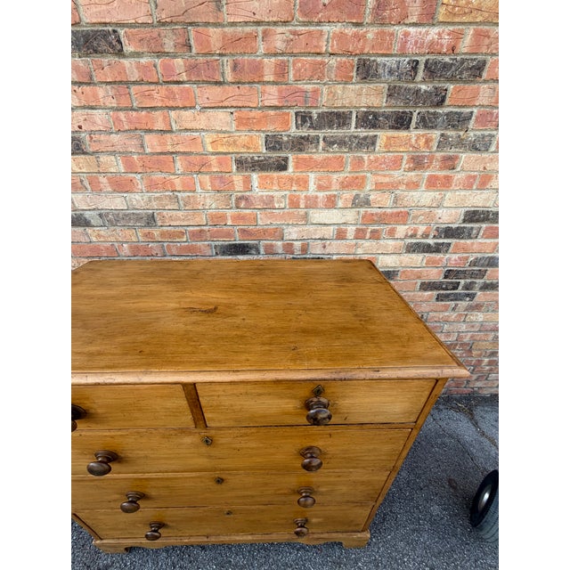 19th Century English Pine Chest of Drawers For Sale - Image 9 of 14
