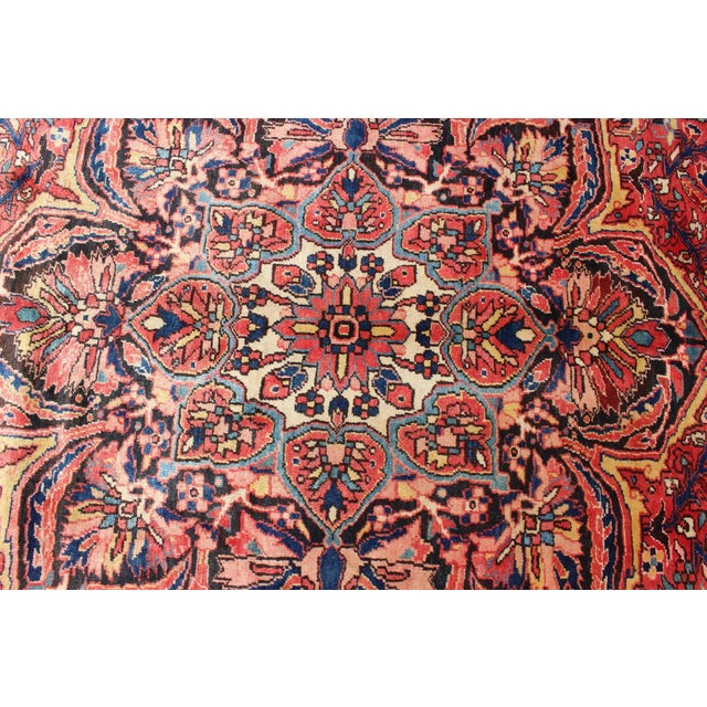 Keivan Woven Arts,RM-M17420, Heriz With Medallion Design in Red Tones Rug- 10′2″ × 14′ For Sale - Image 9 of 11