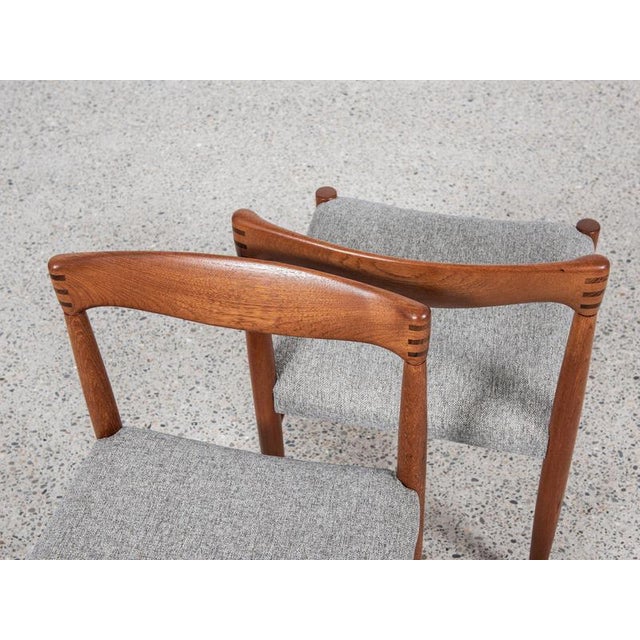 Brown Mid-Century Danish Dining Chairs in Teak attributed to H.W. Klein for Bramin, 1960s, Set of 6 For Sale - Image 8 of 11