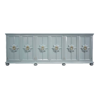 1970s Transitional Regency Style Credenza - Freshly Painted For Sale