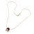 Metal Late 20th Century Fabrege Diamond Tulip Red Enamel Pendant Necklace For Sale - Image 7 of 10