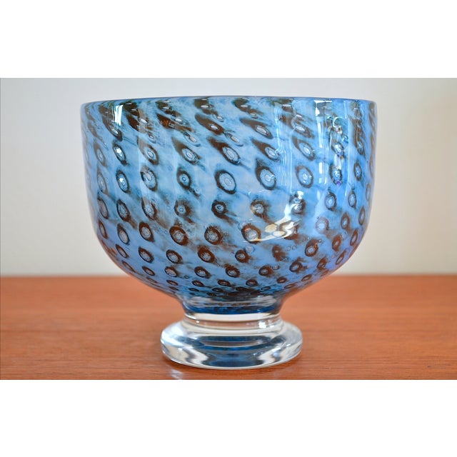 Large Glass Art Bowl by Bertil Vallien for Kosta Boda For Sale - Image 6 of 6