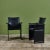 Matteo Grassi Matteo Grassi Black Leather Arm Chair For Sale - Image 4 of 12