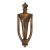 Vintage Brass Plated Door Knocker For Sale
