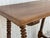 19th Spanish Baroque Side Table With Wood Stretcher and Carved Top in Walnut For Sale In Miami - Image 6 of 13