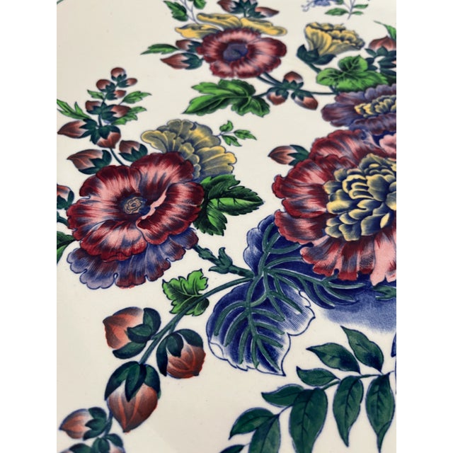 Wedgwood Wedgwood of Etruria & Barlaston Floral Platter, Made in England For Sale - Image 4 of 13
