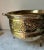 Vintage Brass Footed Planter With Handles Embossing Grape Motif For Sale In Greensboro - Image 6 of 16