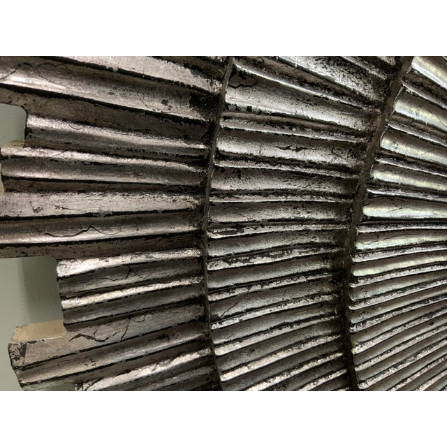 Late 20th Century Vintage Silvered Sunburst Mirror For Sale - Image 5 of 13