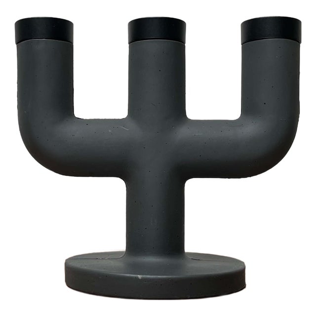 Brutalist Danish Weight Here Series Candleholder by Kibisi for Menu For Sale