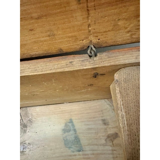 18th Century American 6 Board Pine Blanket Chest With Boot Jack Ends For Sale In Boston - Image 6 of 11