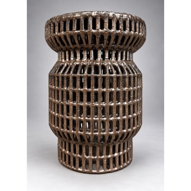 Contemporary Aaron Chairside Table For Sale - Image 3 of 10