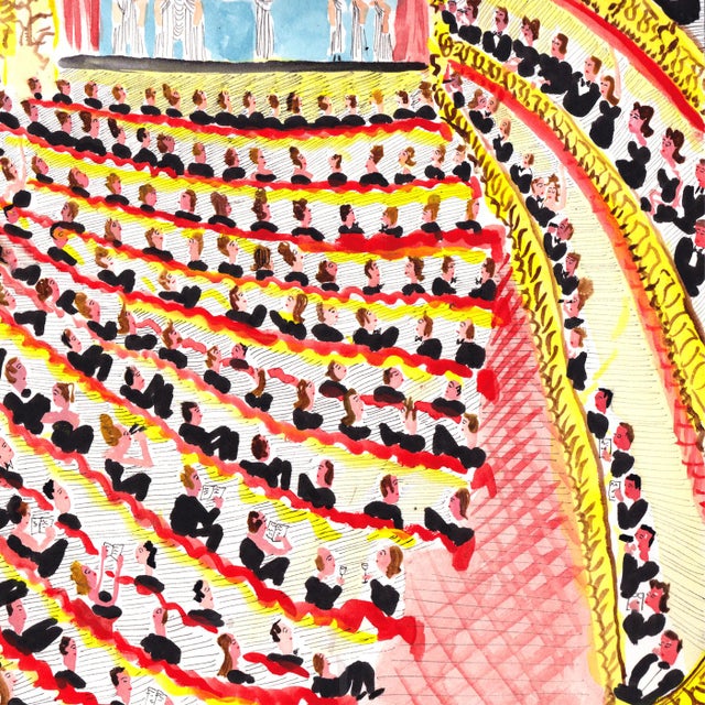 Figurative "Evening at Lincoln Center" Contemporary Figurative Print by Pauline De Roussy De Sales For Sale - Image 3 of 4
