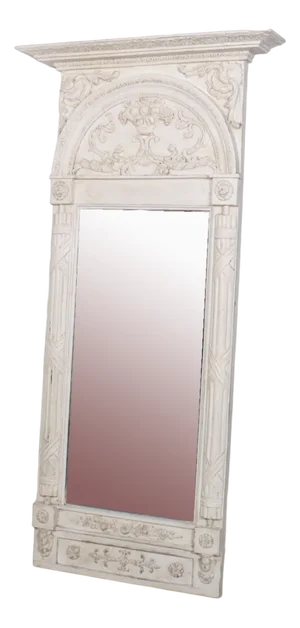 Swedish Carved Pier Mirror, 1890s