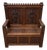 Antique Neo-Gothic Chests Bench, 1880 For Sale