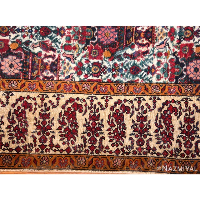 1950s Nazmiyal Collection Fine Antique Persian Vase and Paisley Design Farahan Rug For Sale - Image 5 of 6