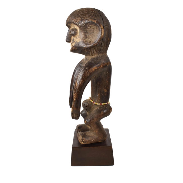Early 20th Century Early 20th Century Yaka Wood Figure on Custom Base For Sale - Image 5 of 8