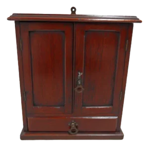 Antique Mahogany Jewelry Cabinet