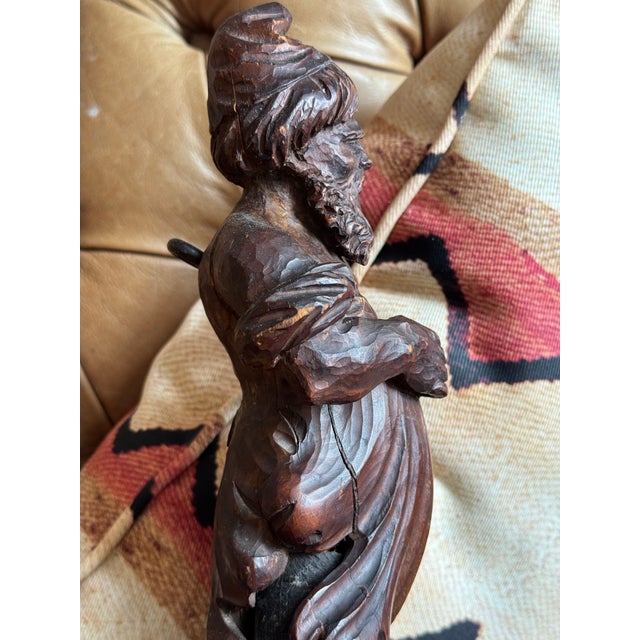 Wood Antique 19th Century Black Forest Equestrian Whip Holder For Sale - Image 7 of 12