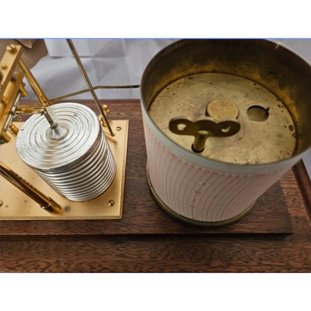 Short & Mason London, Made in England No A19662 Cyclo Stormograph Barograph, 1920 For Sale - Image 10 of 11