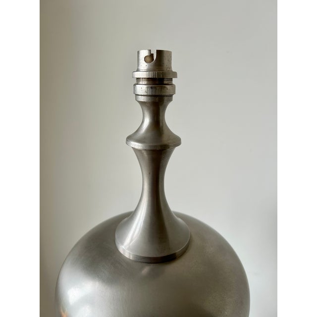 Gray Large Table Lamp attributed to Philippe Barbier, France, 1960 For Sale - Image 8 of 14