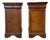 Louis Philippe Style Bedside Tables in Wood, Set of 2 For Sale