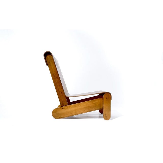 Wood Vintage Dutch Plywood Lounge Chair, 1950s For Sale - Image 7 of 18