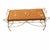 Vintage One of a Kind Needlepoint Butterflies in Lattice Iron Frame Bench For Sale - Image 4 of 12