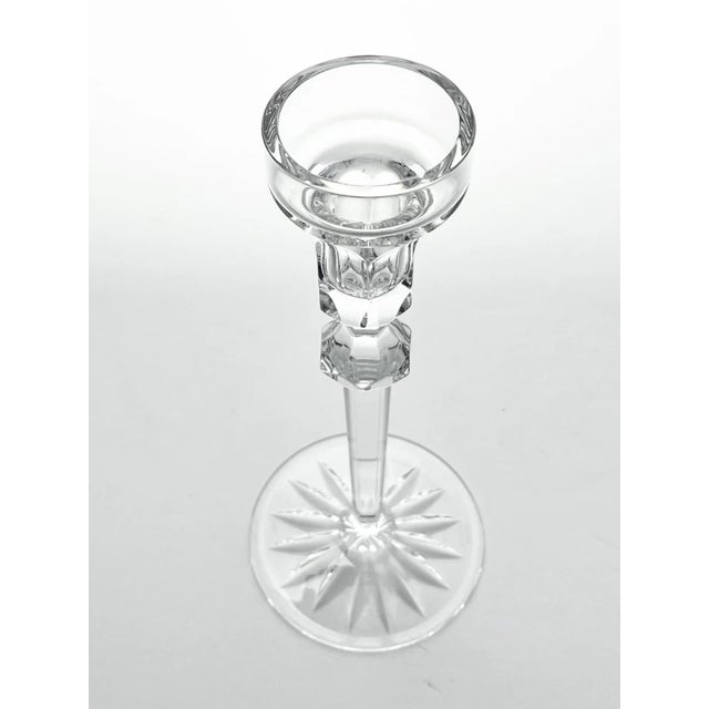 1990s 1990s Rogaska “Richmond” Pair of Crystal Taper Candlestick Holders For Sale - Image 5 of 7
